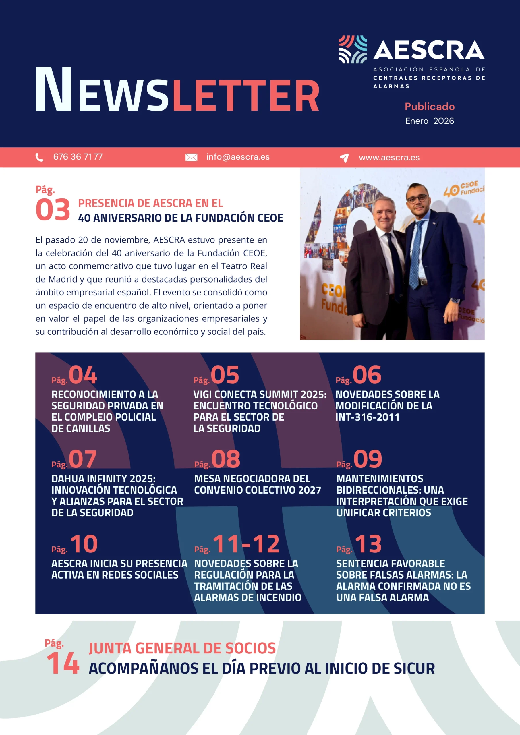 Newsletter AESCRA - Enero 2026